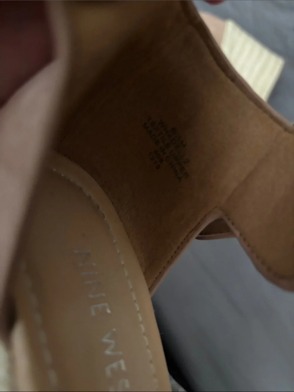 Nine West Blush Tan/Brown Wedges